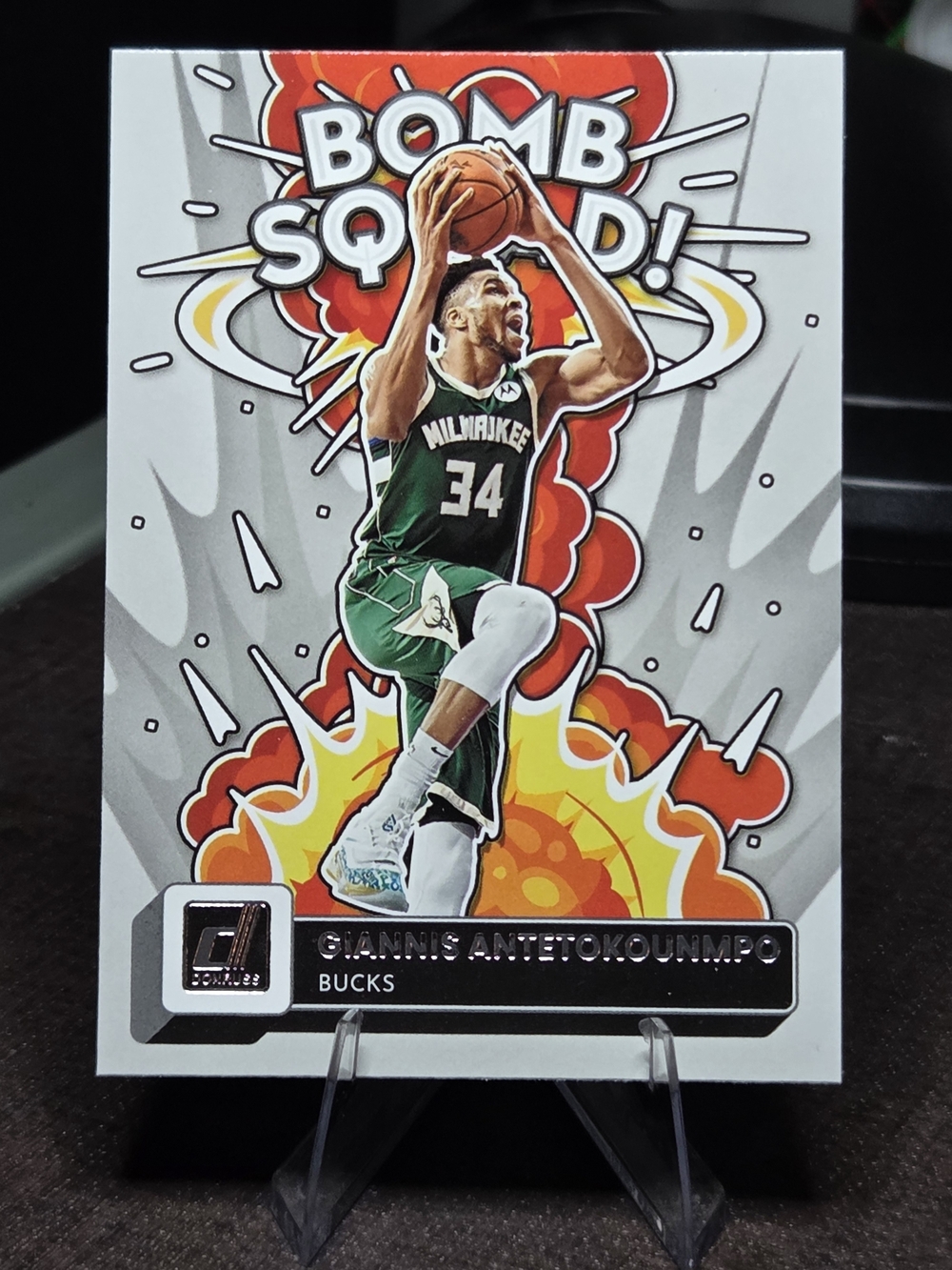 Giannis Antetokounmpo "Bomb Squad" Basketball Card - Green/White
